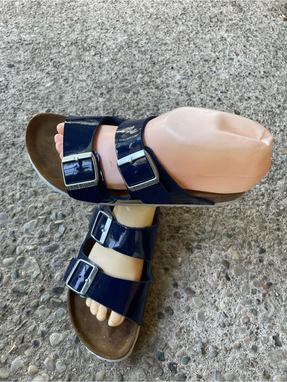 Birkenstock Arizona Navy Blue Size 38 - Picture 2 of 9
